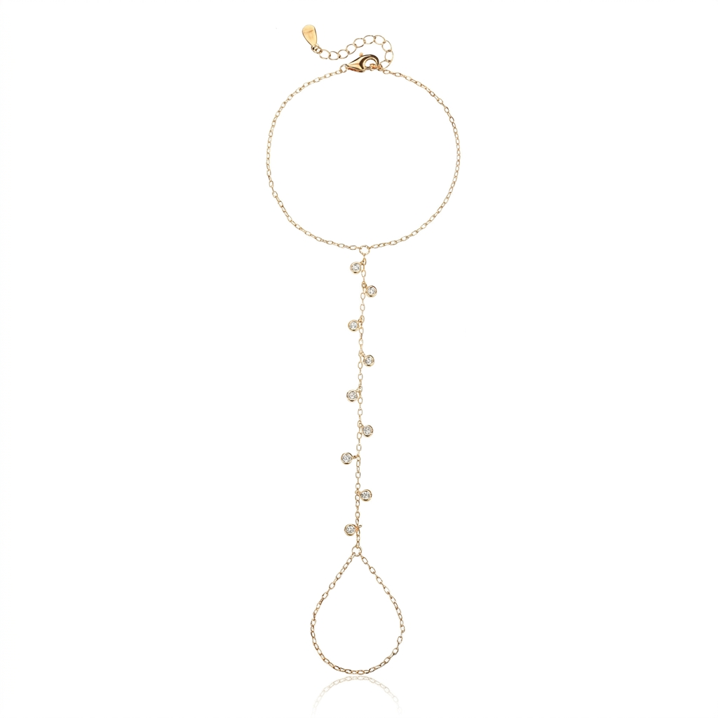 צמיד לומינה ציפוי זהב