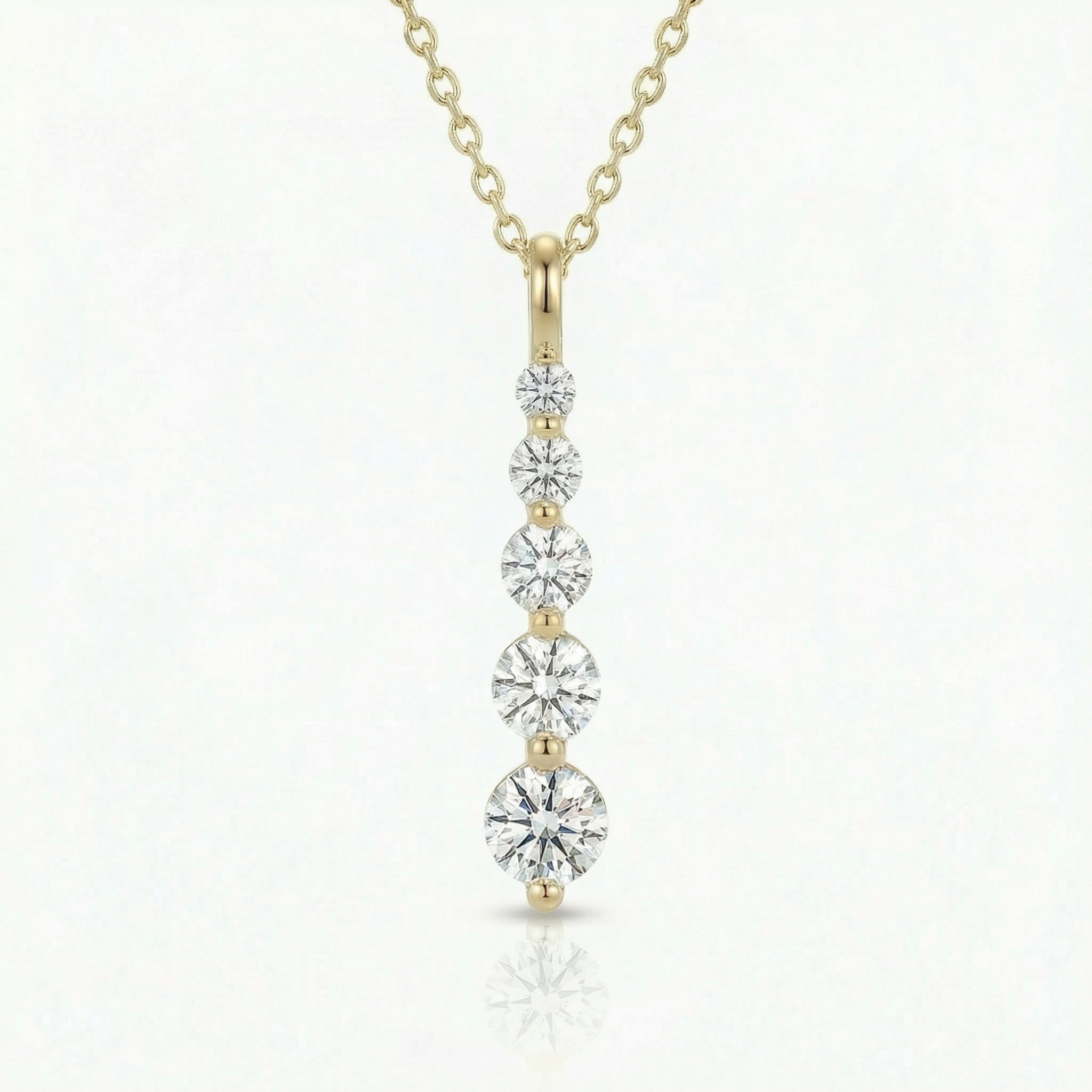 שרשרת אלינה זירקונים ציפוי זהב