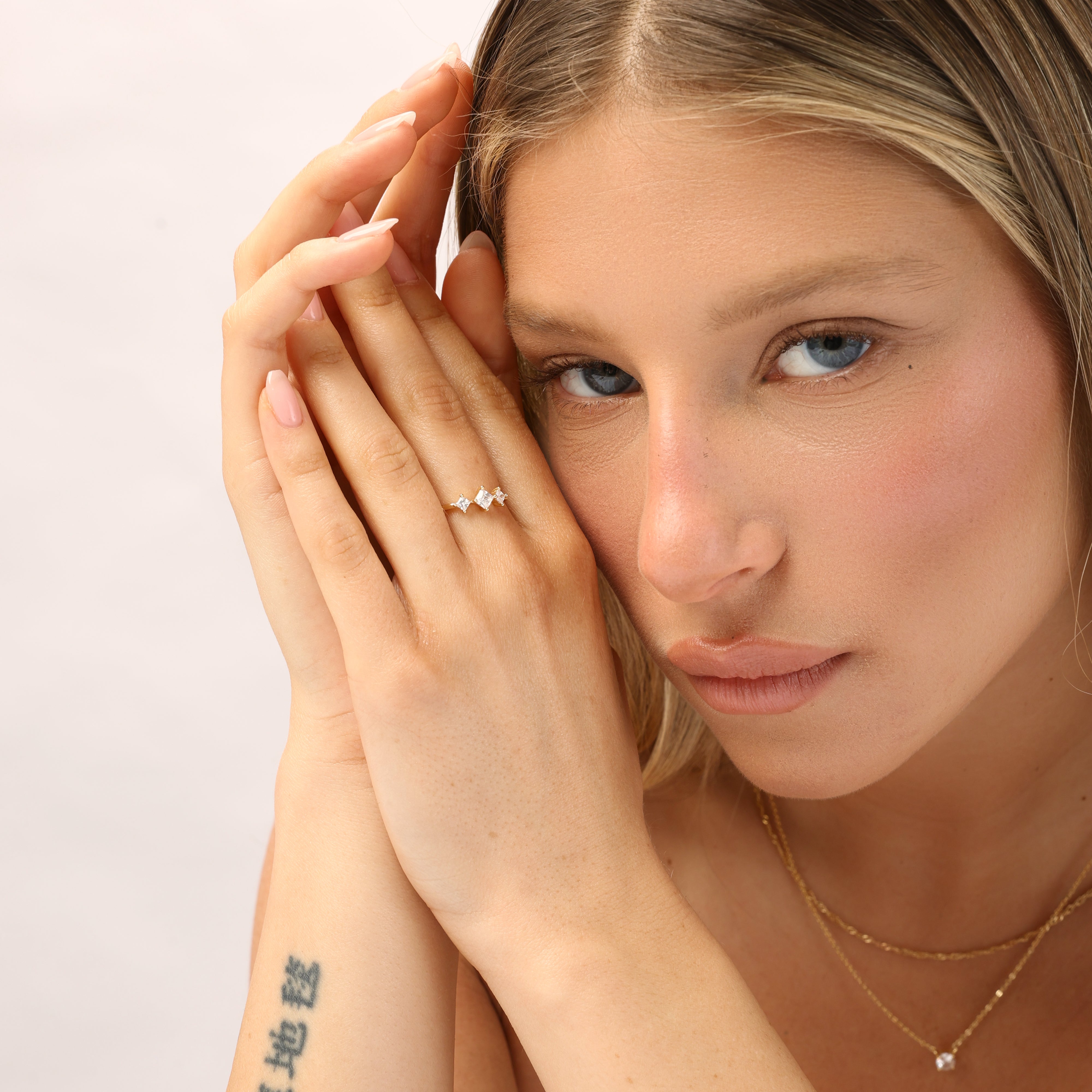 טבעת סלינה ציפוי זהב