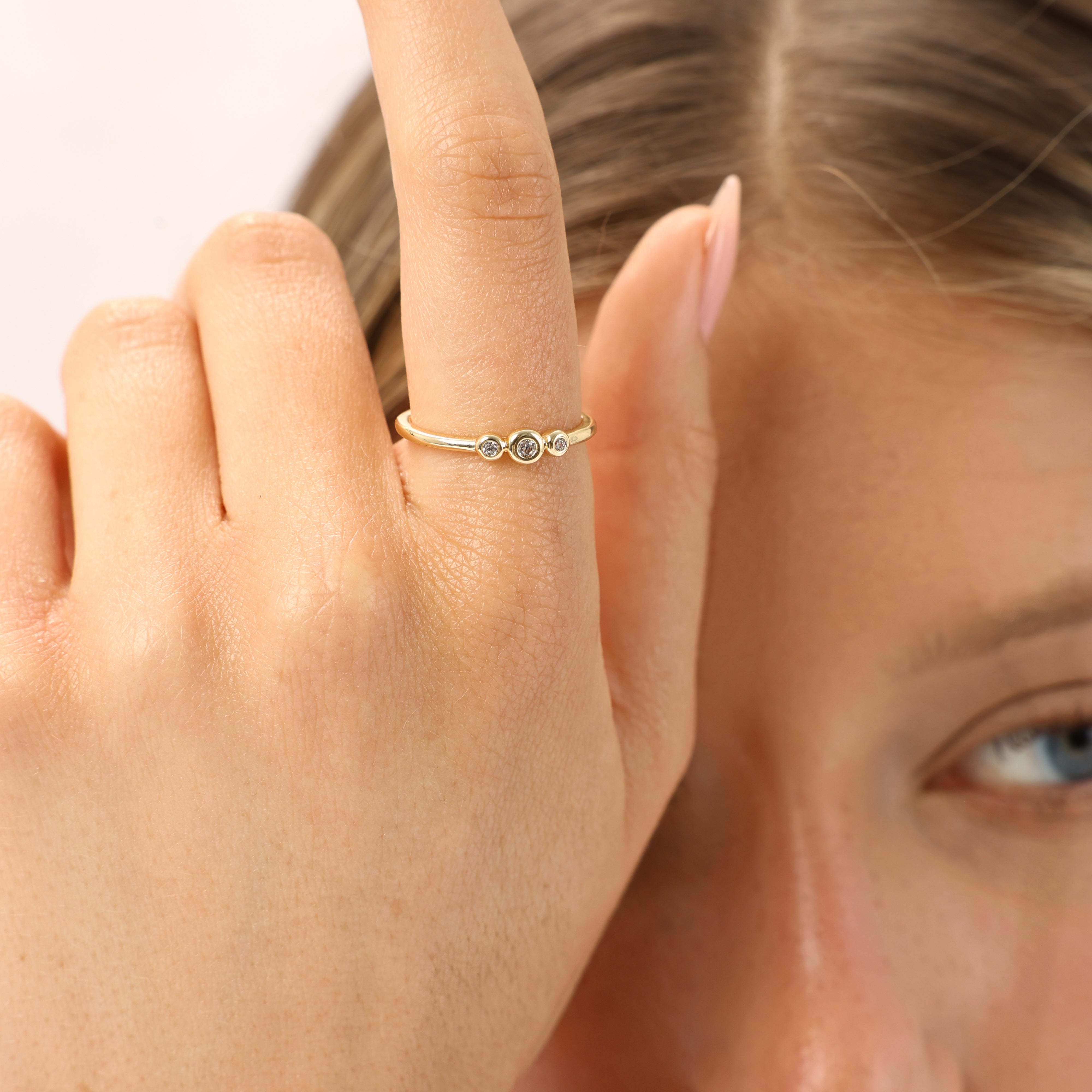 טבעת נאילה ציפוי זהב