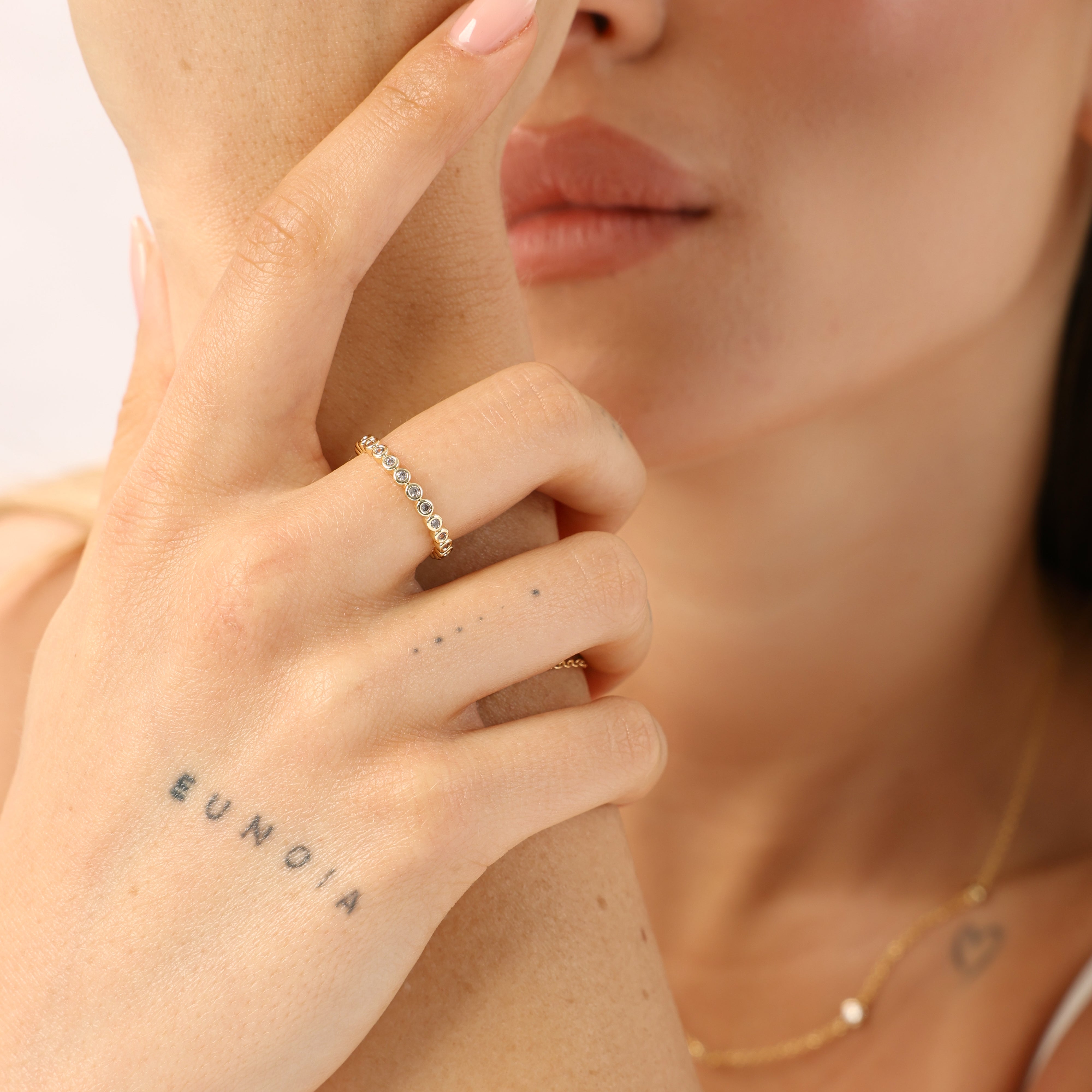 טבעת אילורה ציפוי זהב