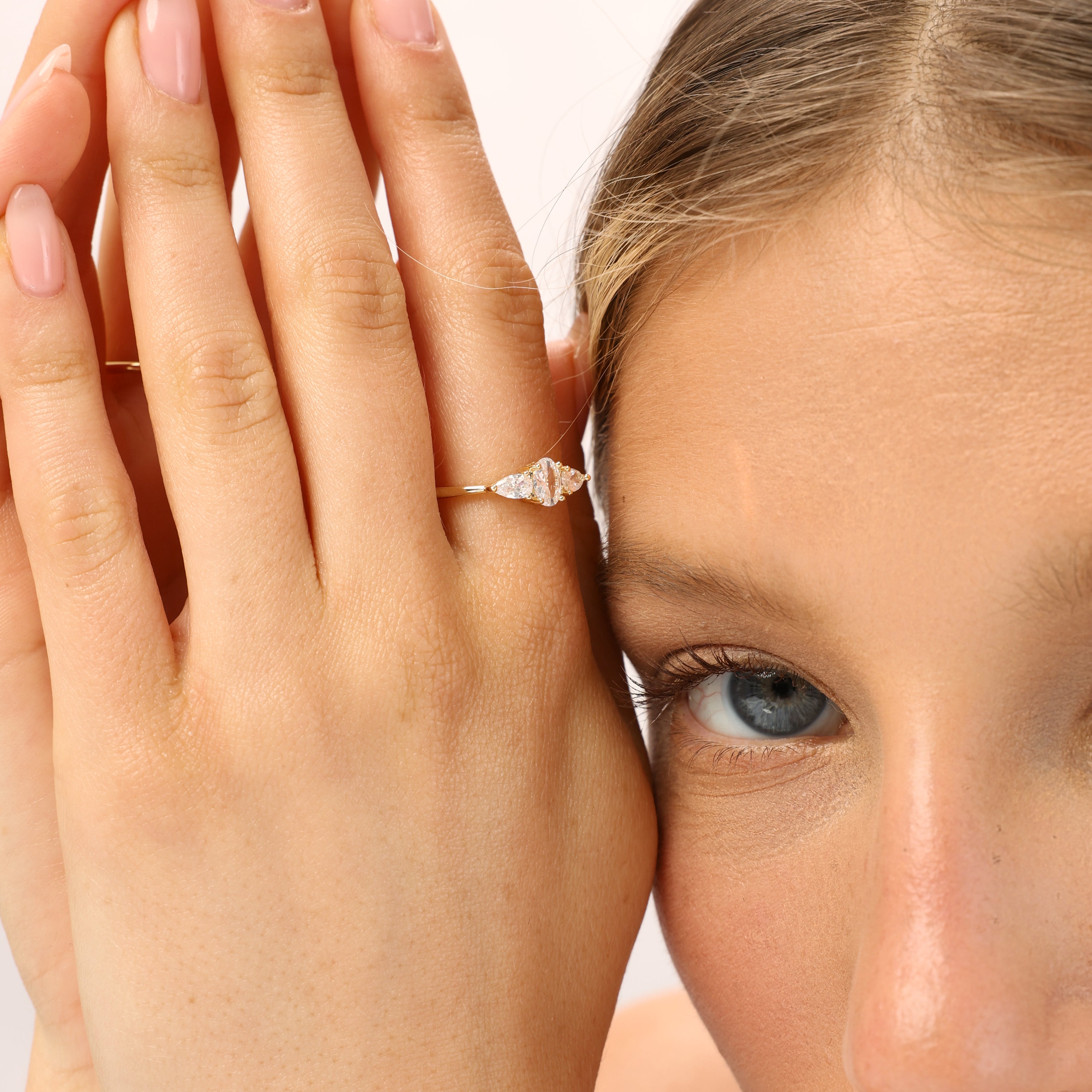 טבעת אוליביה ציפוי זהב