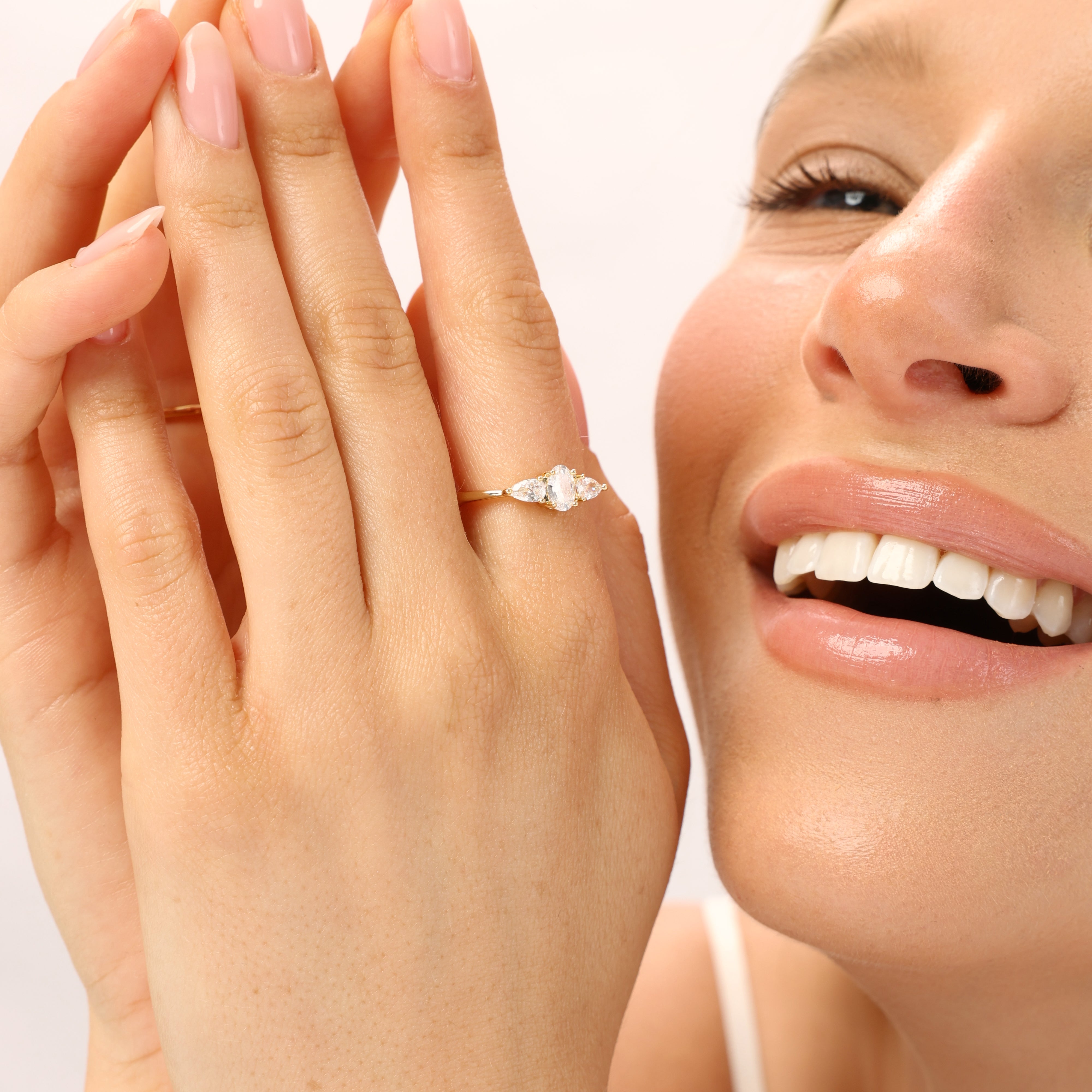 טבעת אוליביה ציפוי זהב