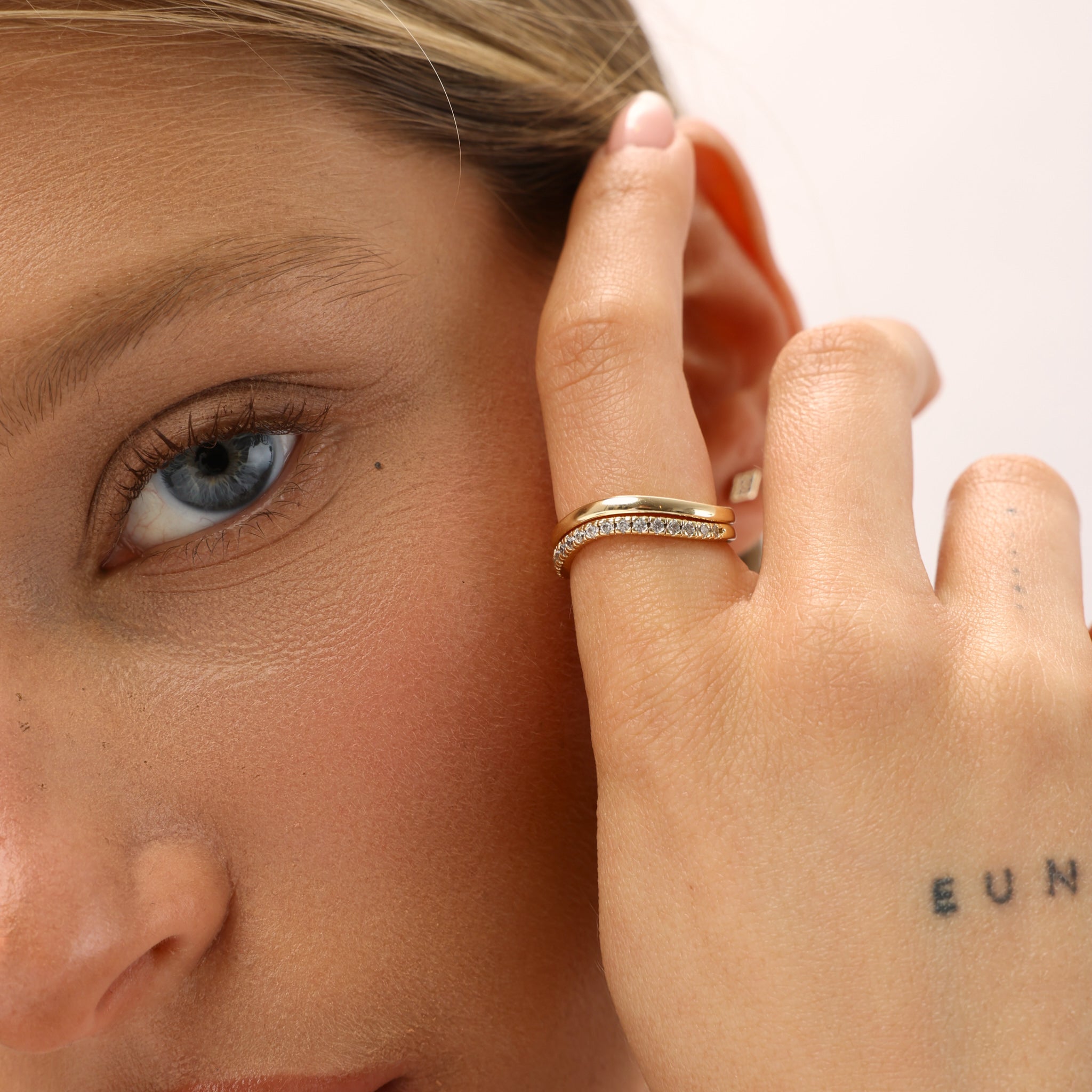 טבעת זינק ציפוי זהב