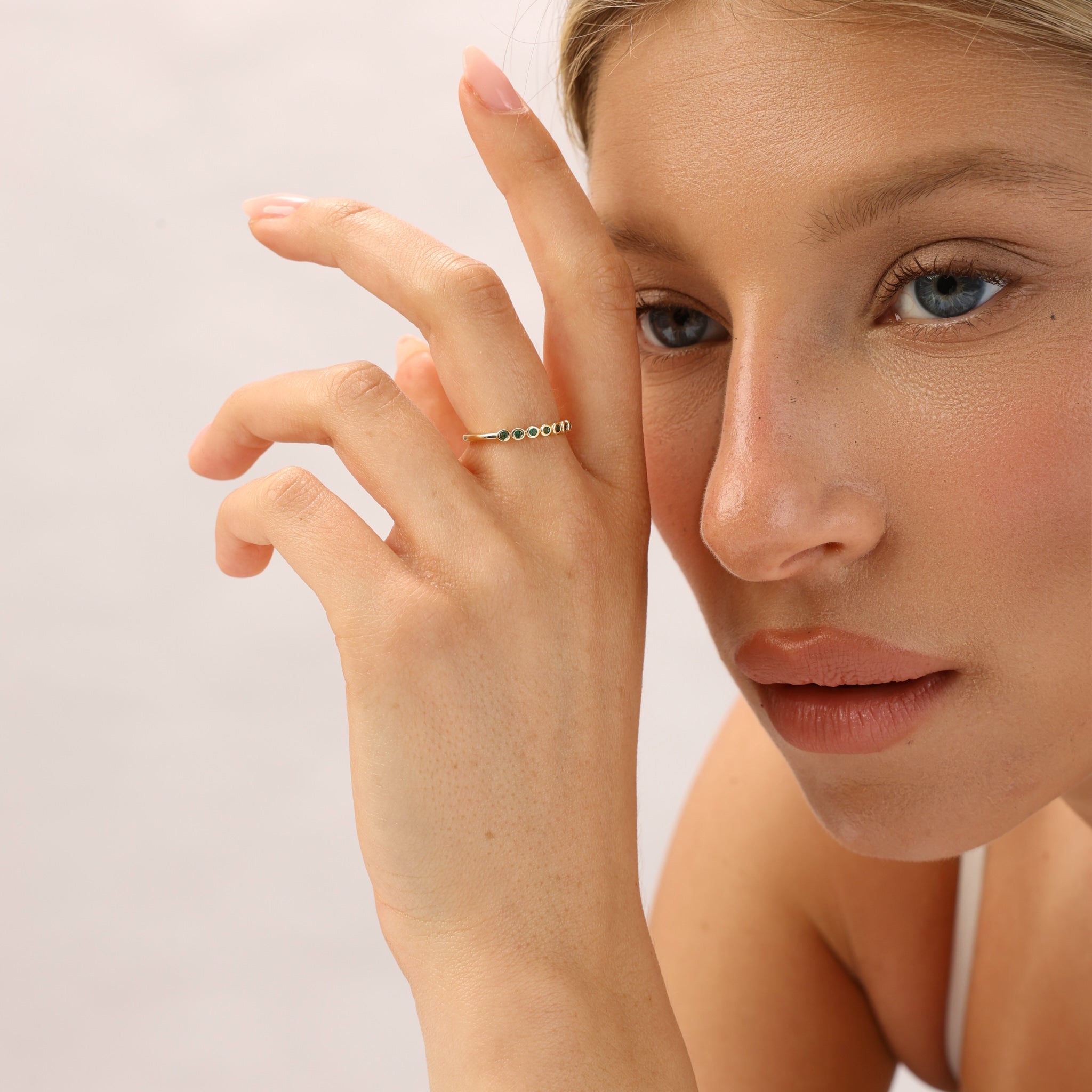 טבעת לירין ציפוי זהב