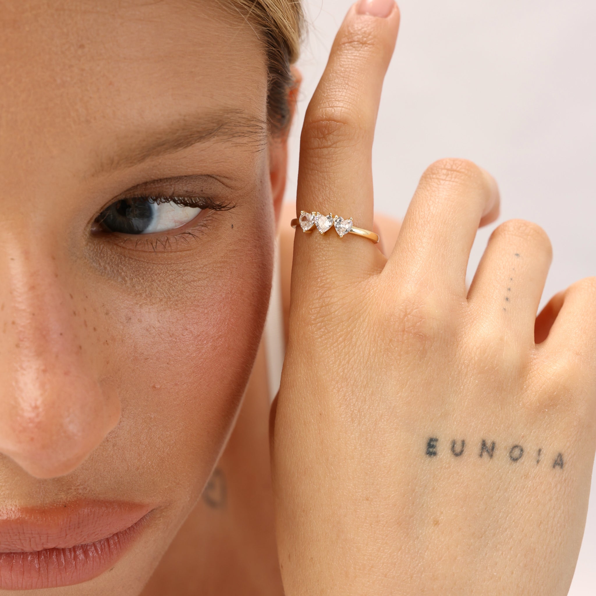 טבעת לורי ציפוי זהב