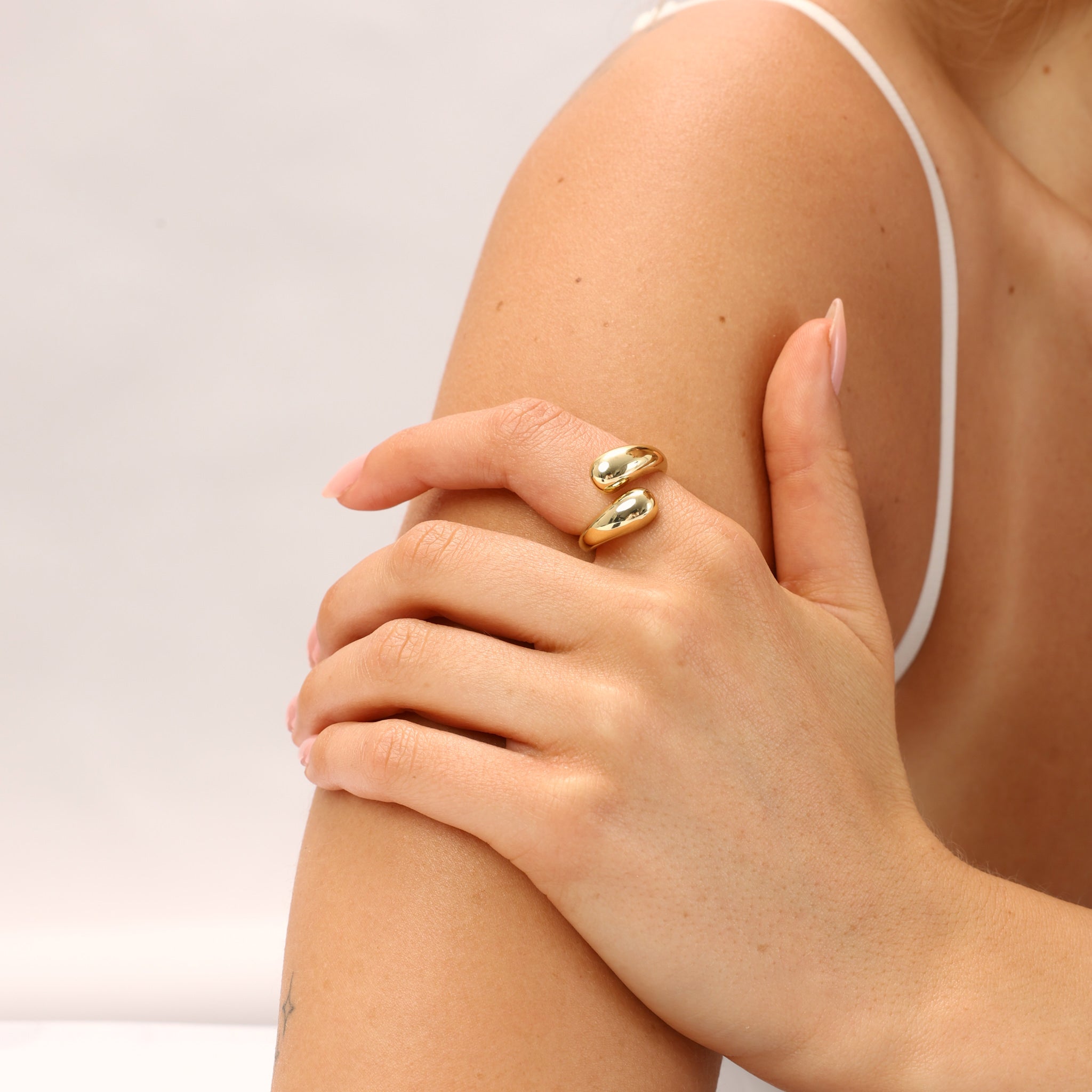 טבעת  ג’וי ציפוי זהב