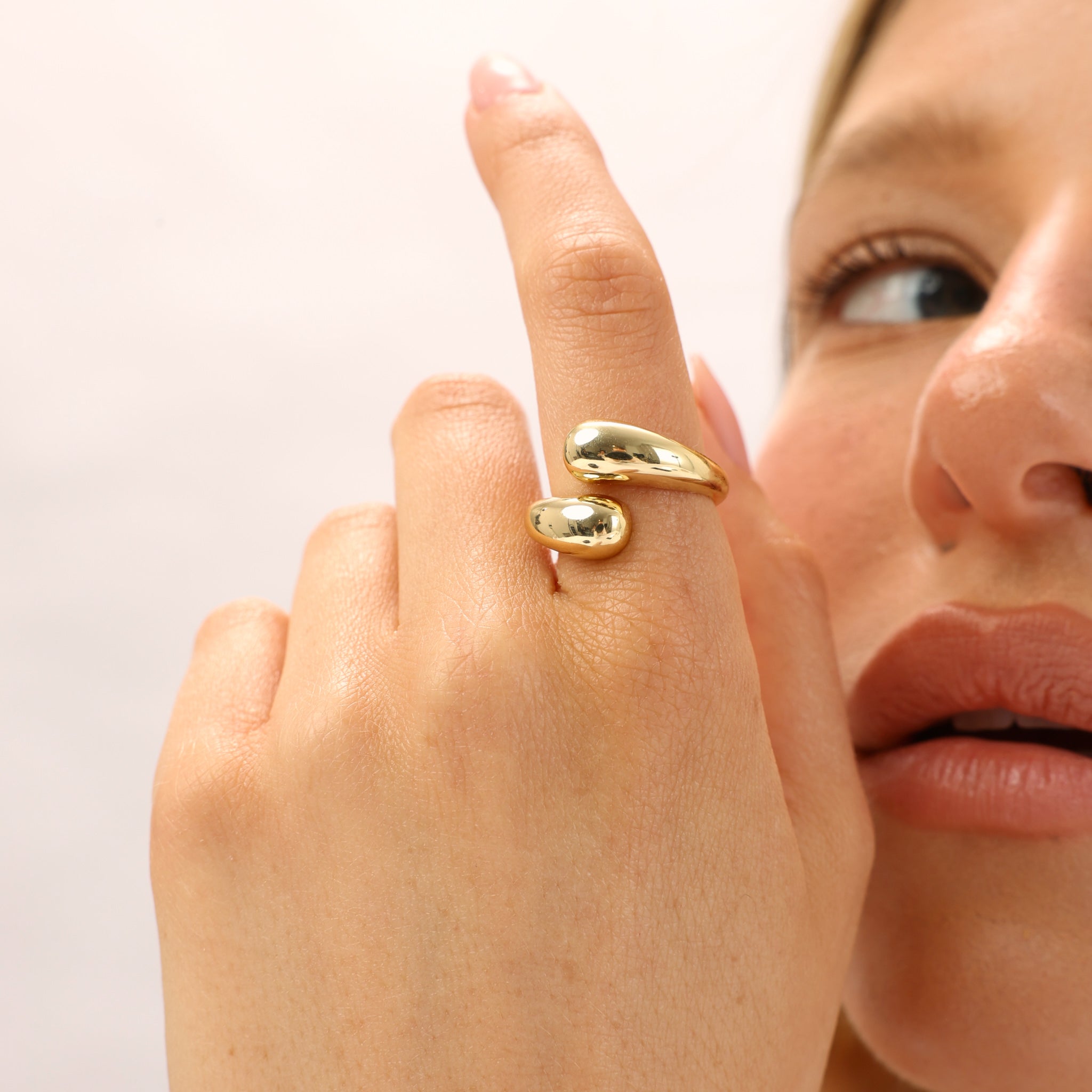 טבעת  ג’וי ציפוי זהב