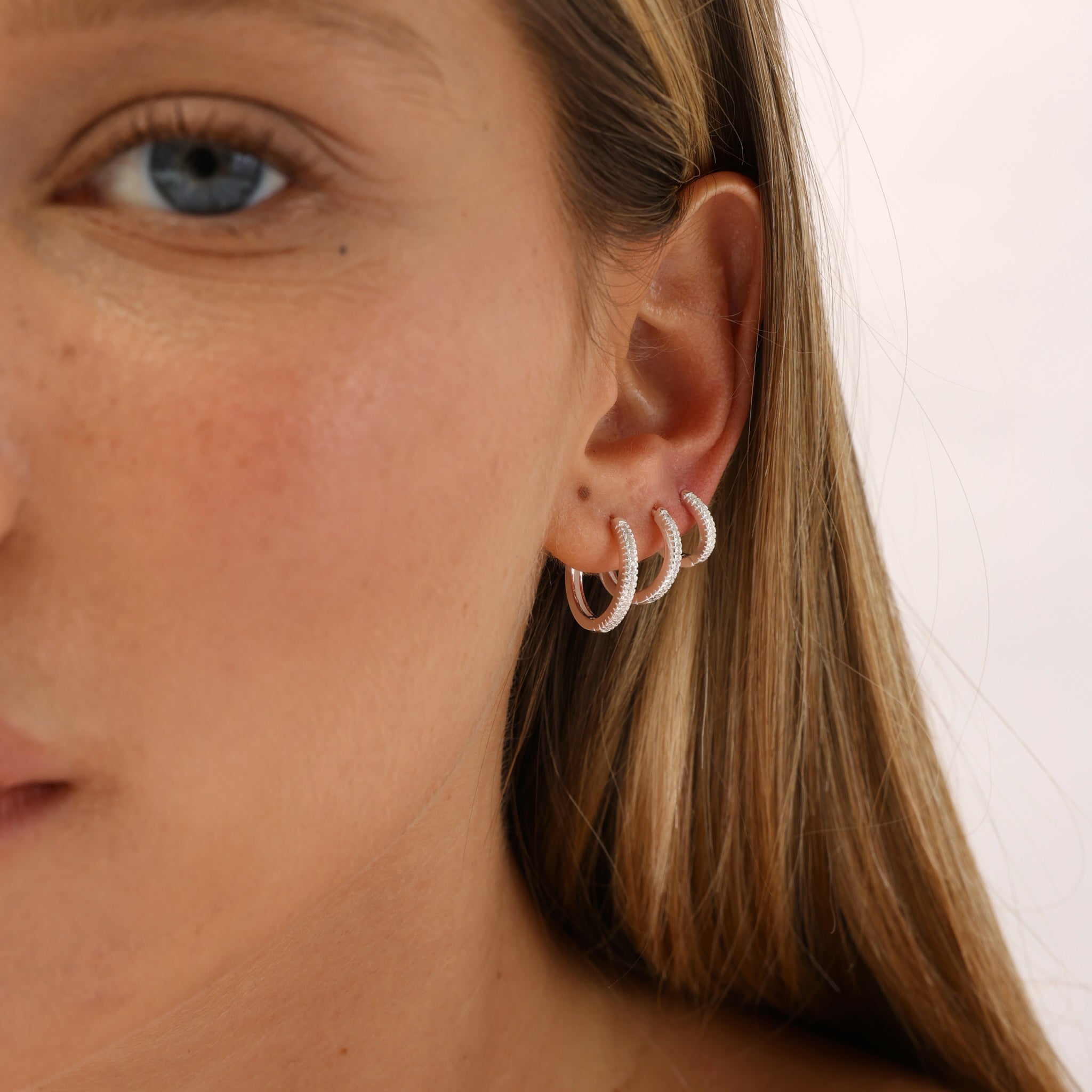 עגילי מלו כסף 925 M