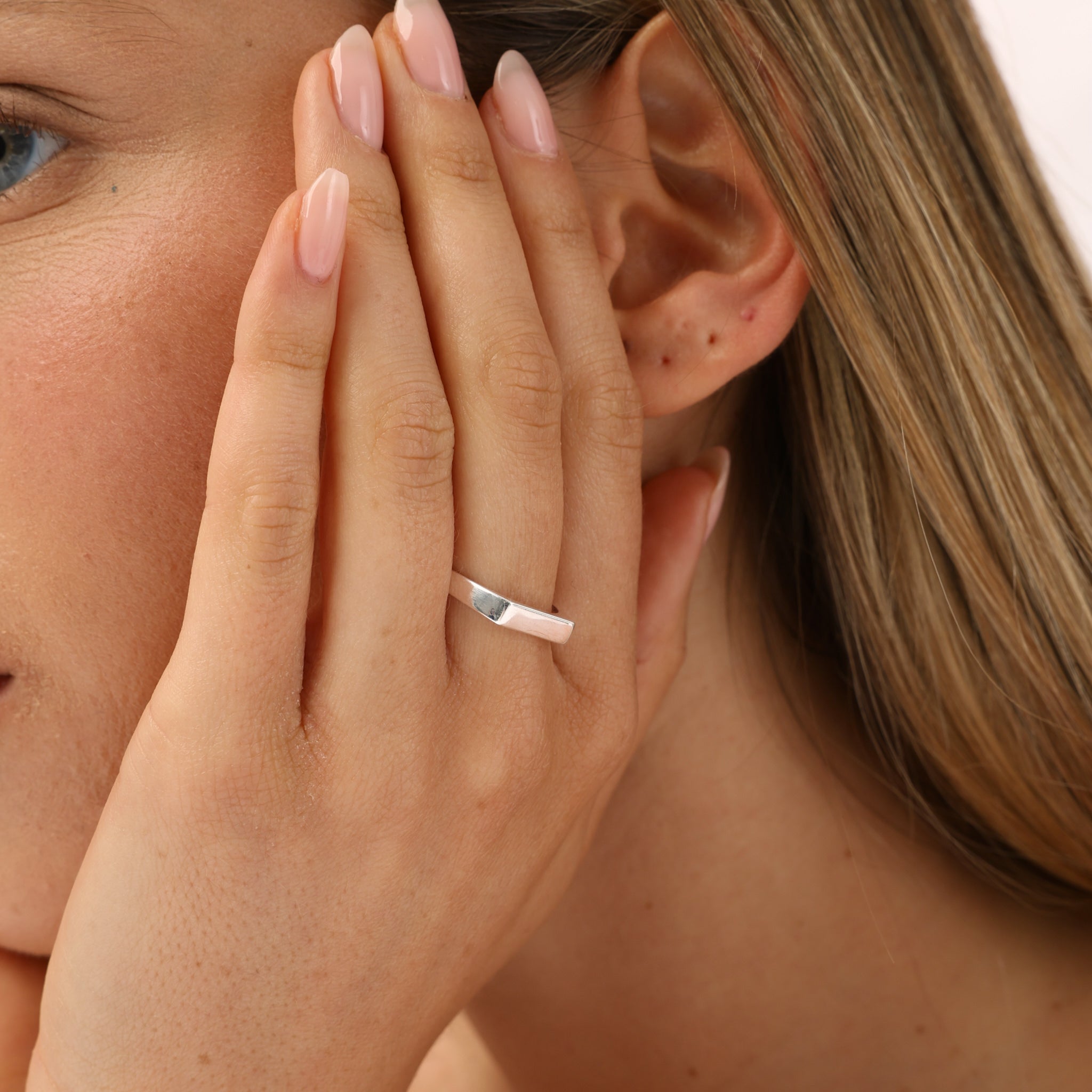 טבעת לין כסף 925