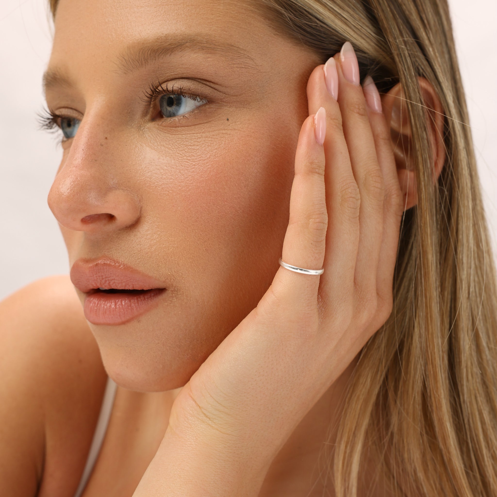 טבעת זרת ניס כסף 925