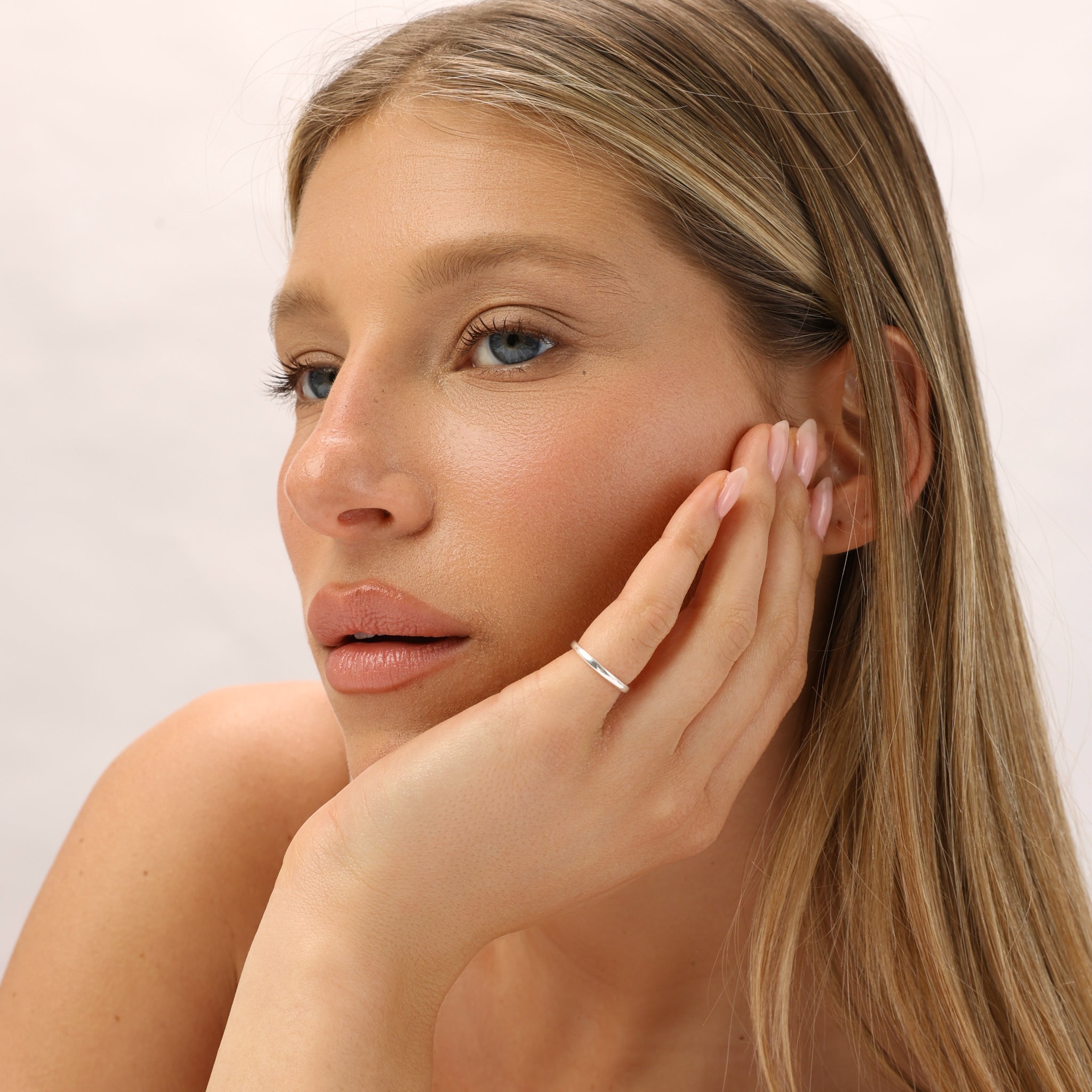 טבעת זרת ניס כסף 925