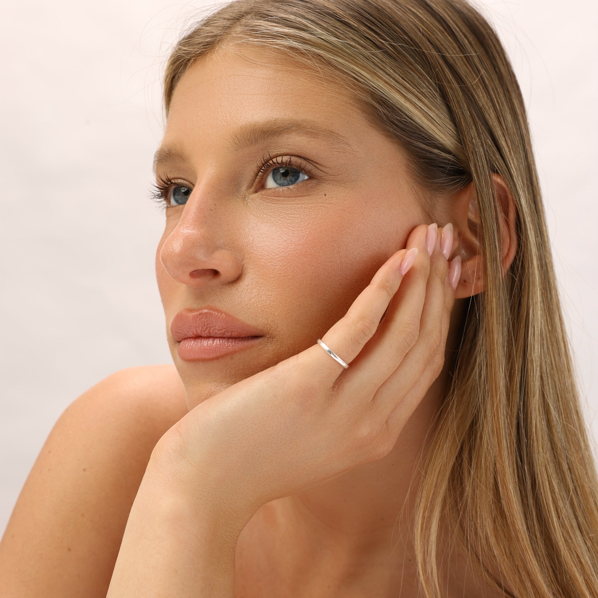 טבעת זרת ניס כסף 925