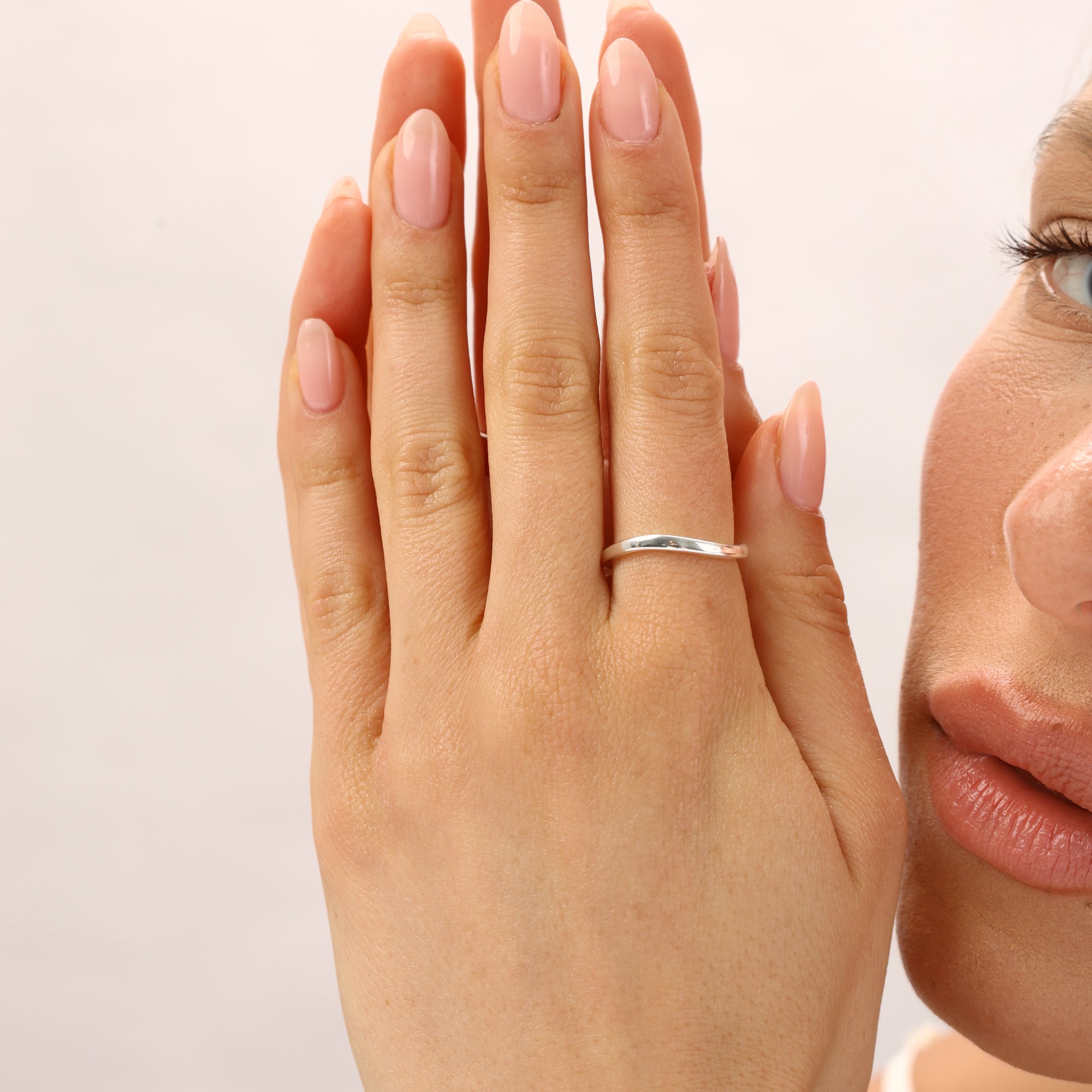 טבעת נובה ציפוי כסף