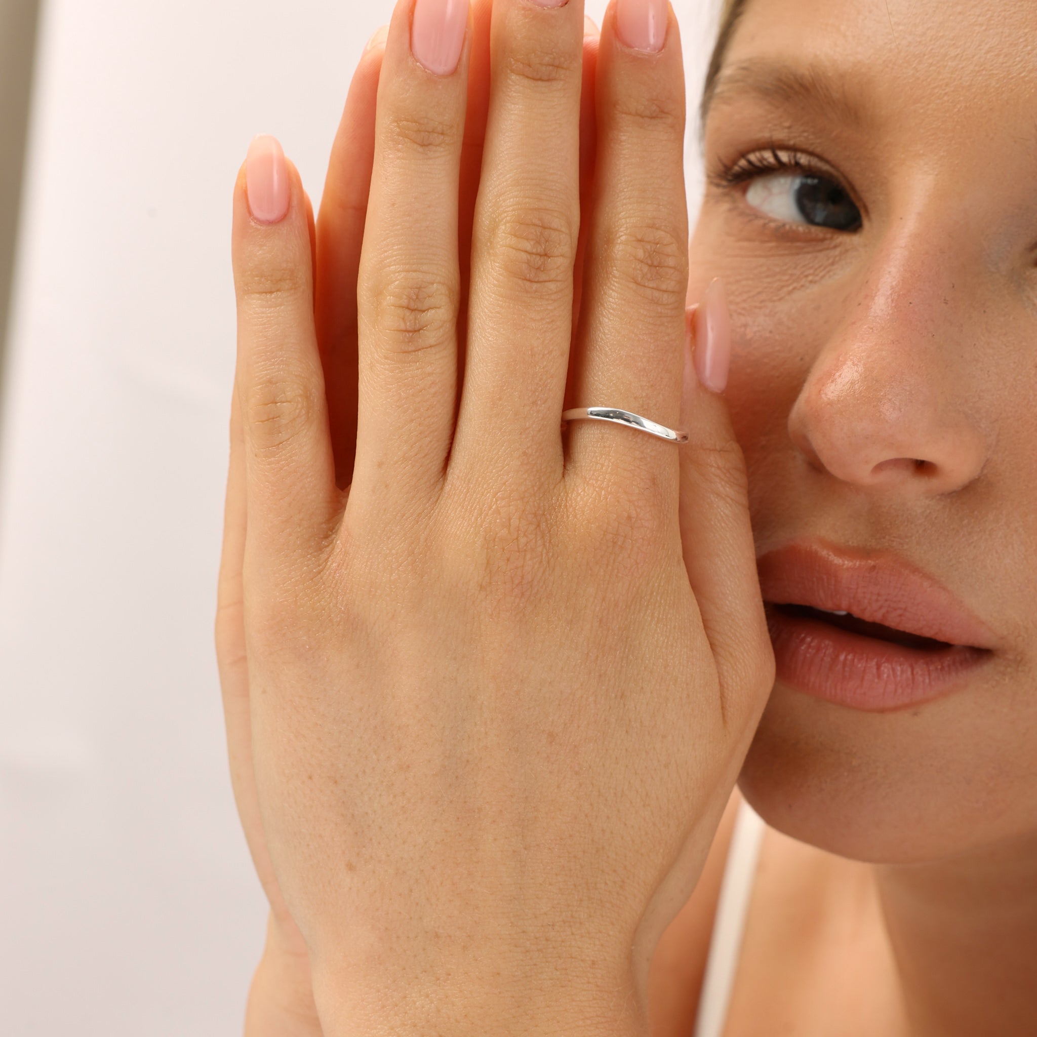 טבעת נובה ציפוי כסף