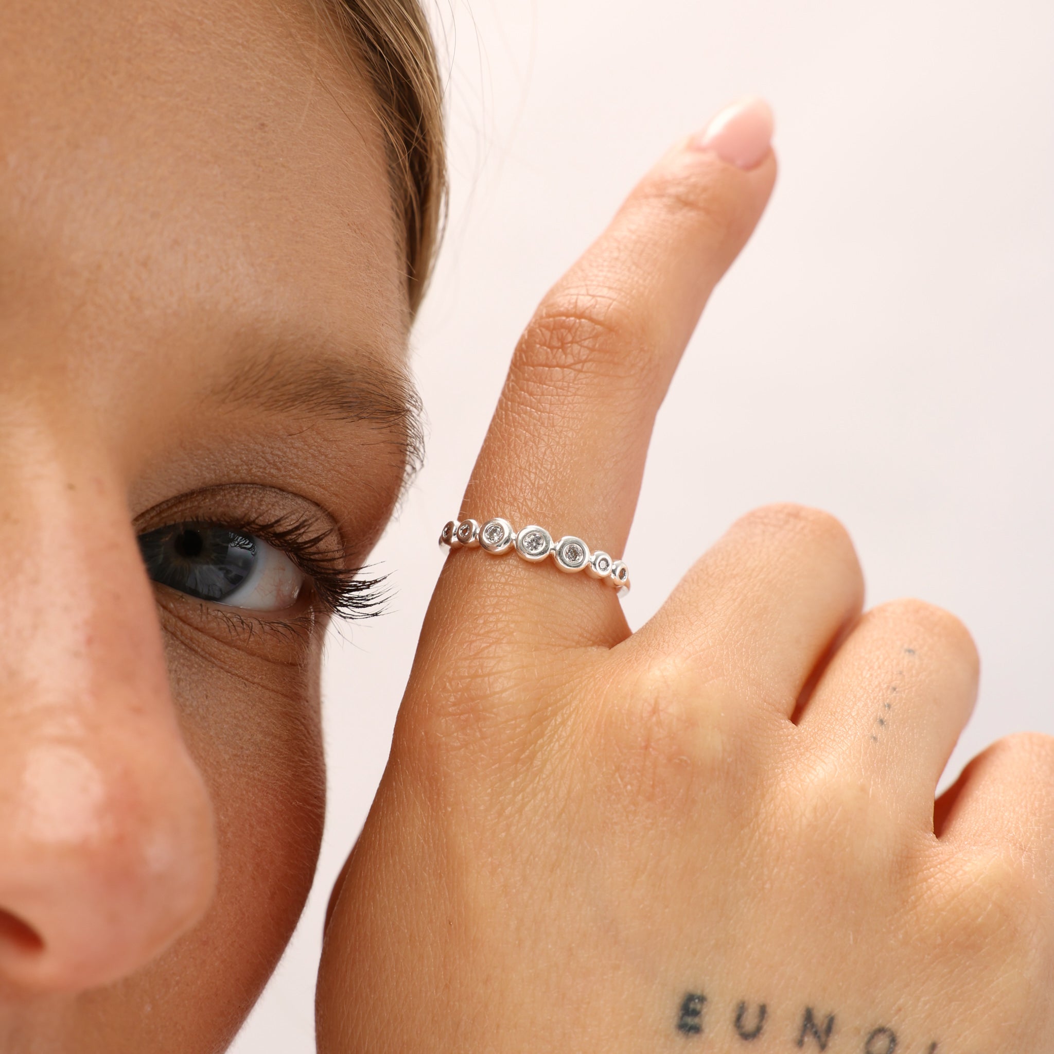 טבעת נולין ציפוי כסף