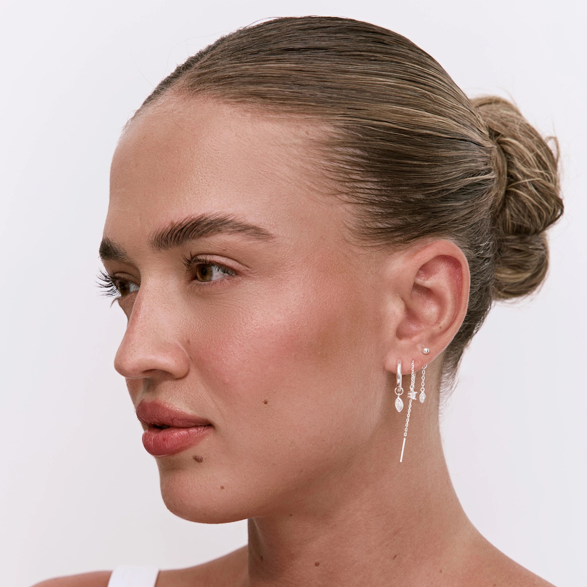 סט עגילי לריס כסף 925