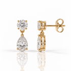 עגילי אלואיז ציפוי זהב