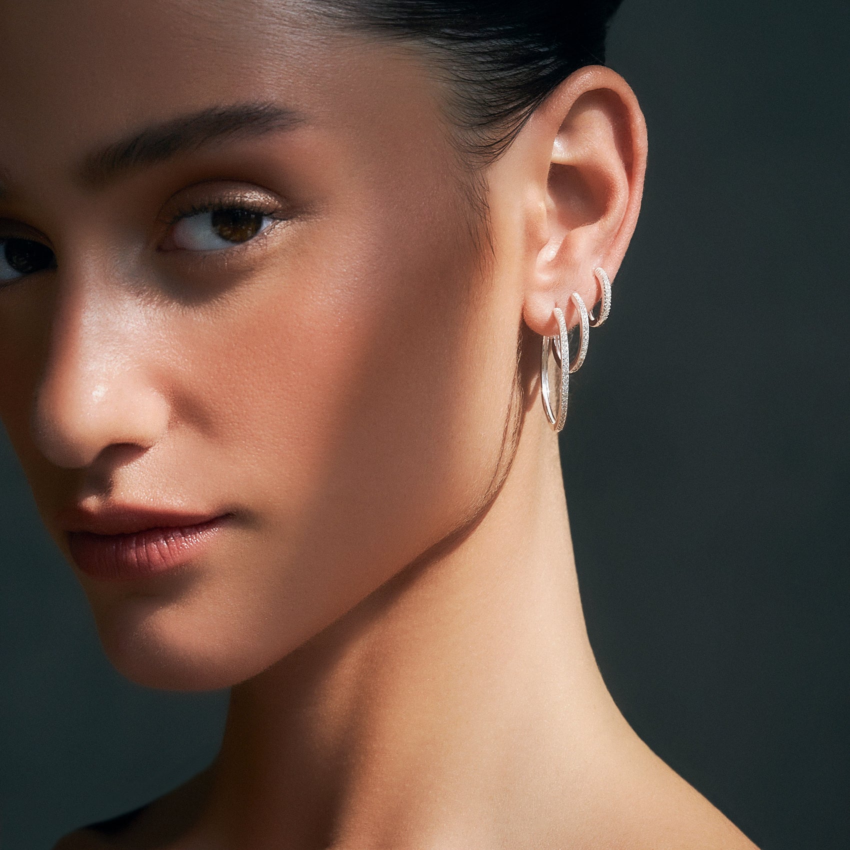 עגילי מלו כסף 925 L