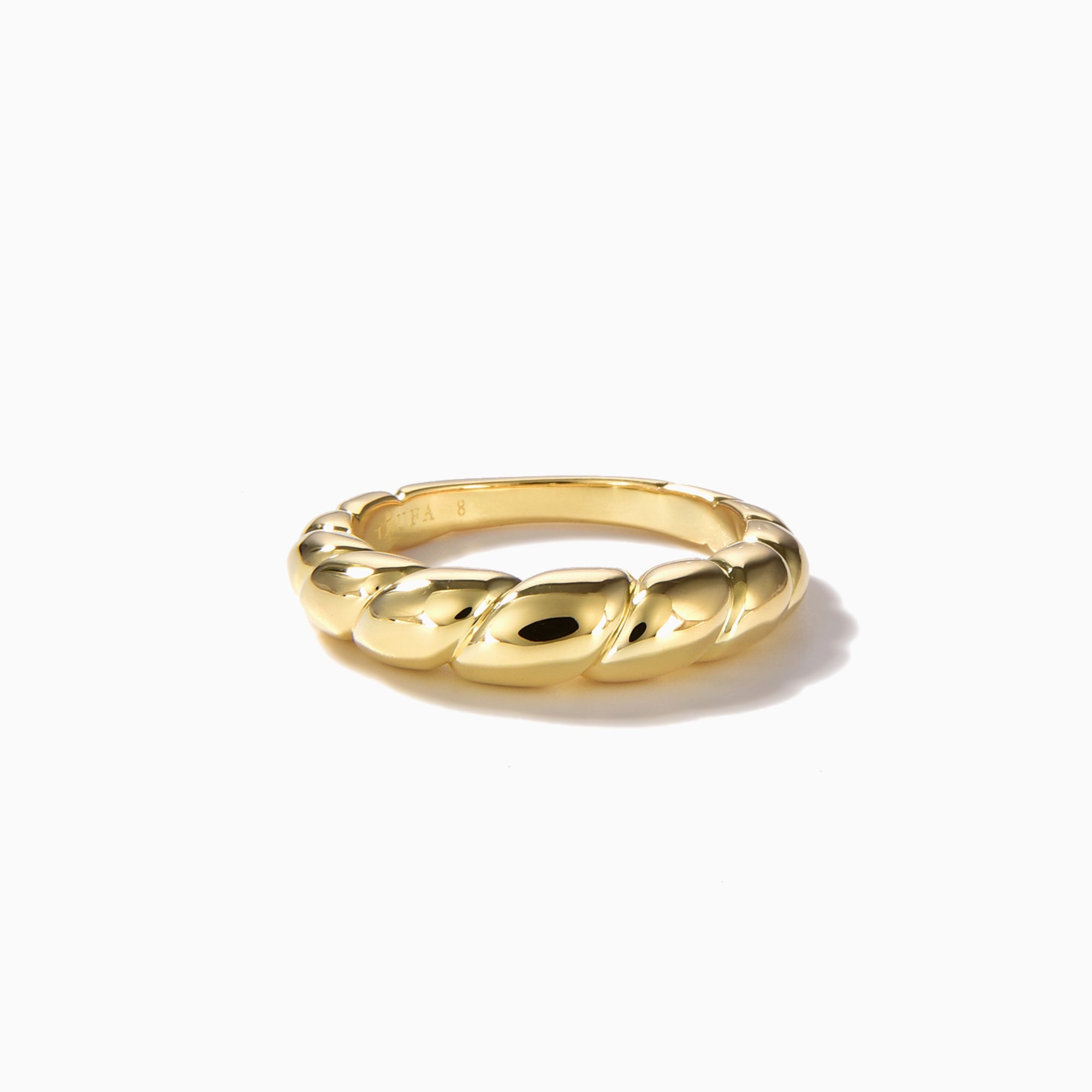 טבעת איימי ציפוי זהב