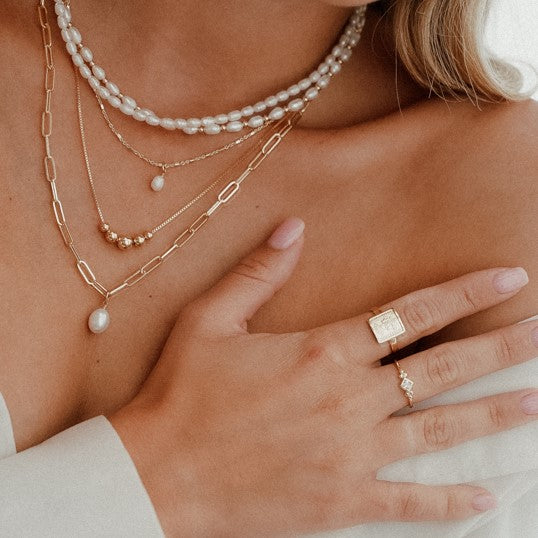 שרשרת סנואו ציפוי זהב