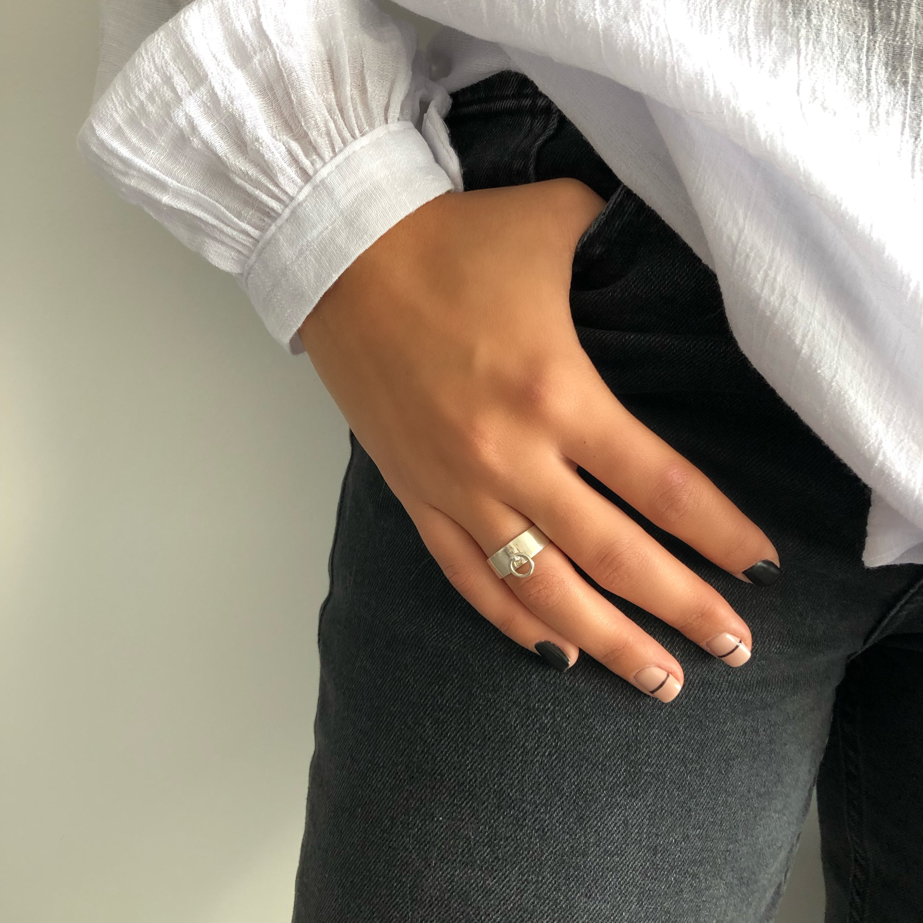 טבעת אזיק כסף925 - [collection_title] - tzufa-jewelry-2