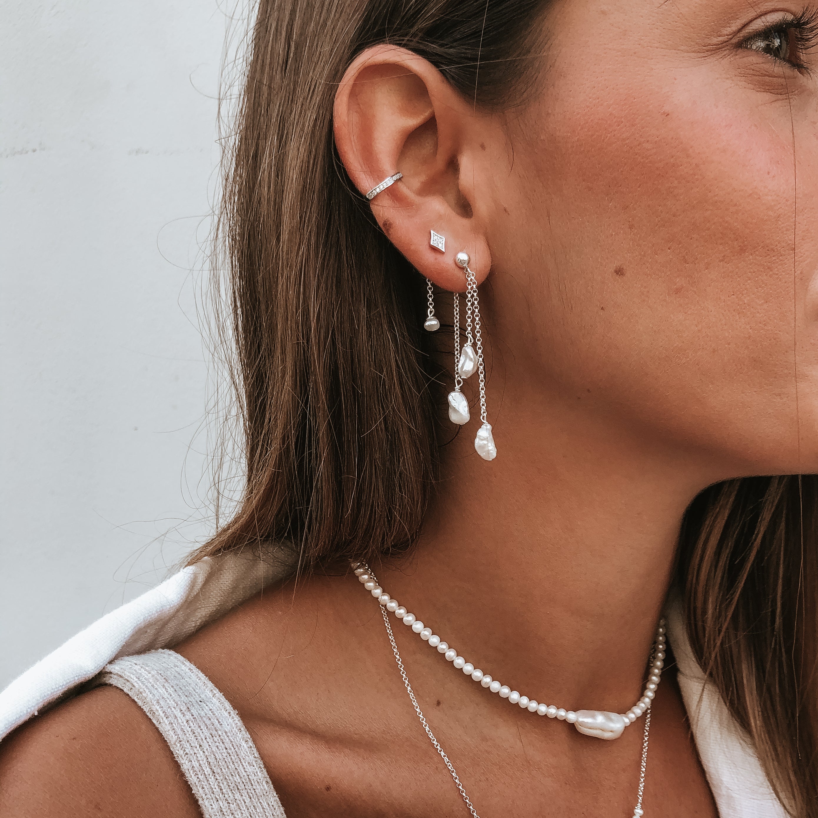 עגילי לידיה כסף 925