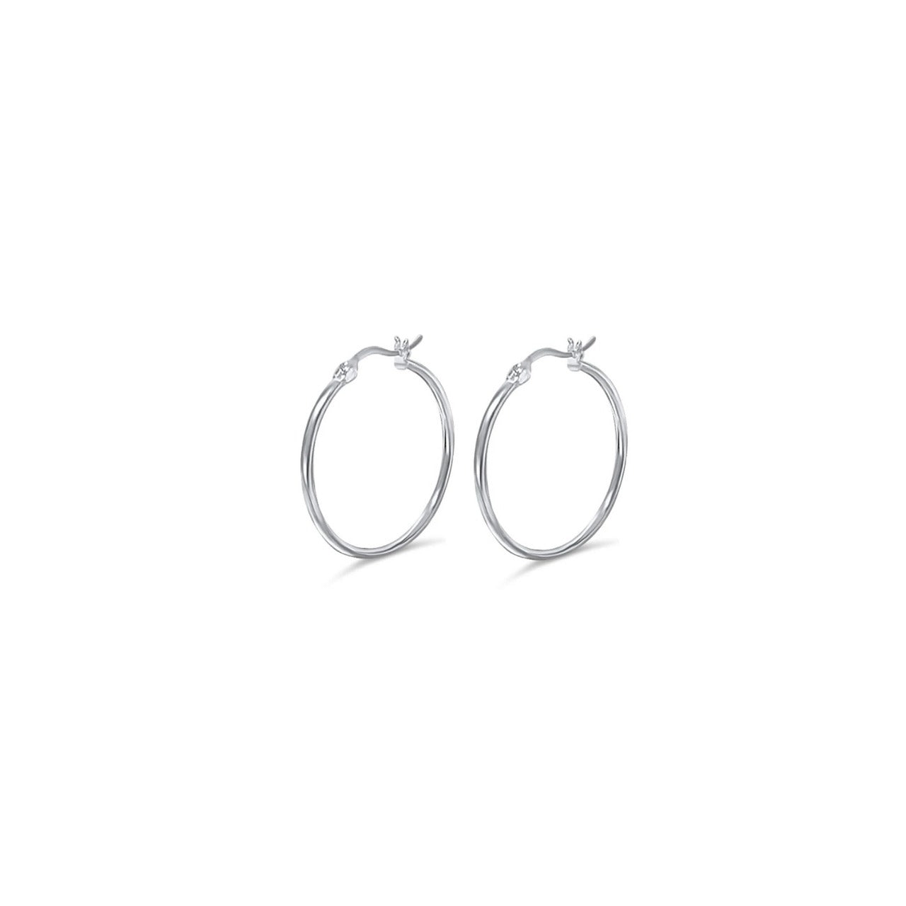 עגילי חישוק רומי (XS) כסף 925